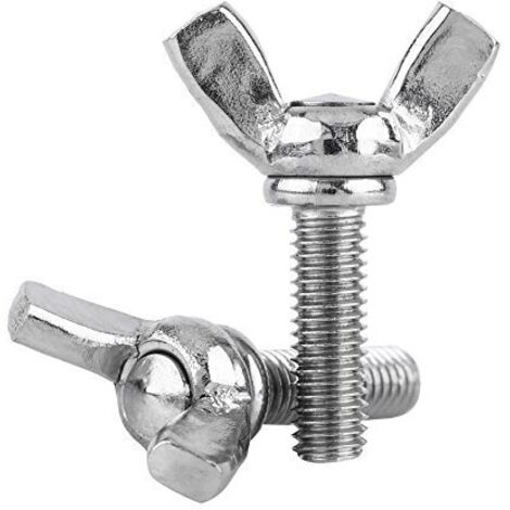 Zoternen Dadi a farfalla Akozon, 5 pezzi DIN316 M6 in acciaio inossidabile 304, viti a farfalla (M6 x 16 mm)