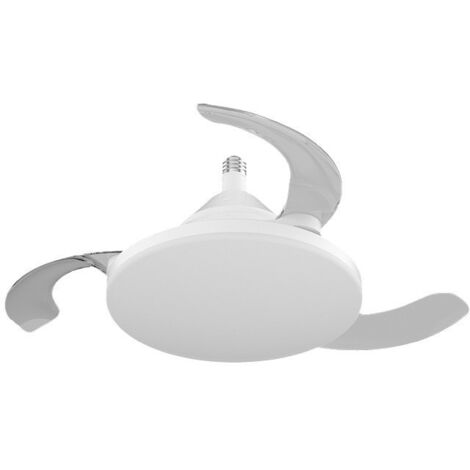 Zoternen Deckenventilator mit dimmbarem LED-Licht, 30 W, Durchmesser 25 cm, unsichtbar, 3 Flügel, leise Ventilatoren, Fernbedienung, 3 Geschwindigkeiten, Timer