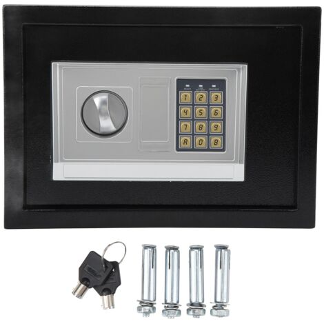 Zoternen Digitaler Safe mit Passwort und Schlüssel zum Entsperren elektronischer Aufbewahrung, multifunktionaler Sicherheitsschrank für zu Hause