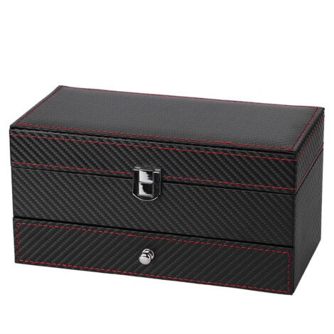 Zoternen Doppeletui für Schmuck, Uhren, Ohrringe, Ringe, Armbänder, Halsketten, Organizer