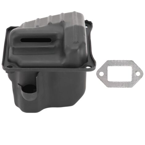 Zoternen Doppio silenziatore in ferro e metallo, squisiti pezzi di marmitta per motosega con prestazioni stabili per motosega Stihl 044 046 Ms440 Ms460