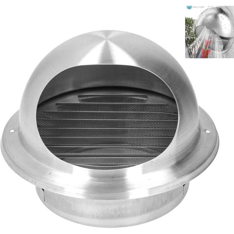 Zoternen - Extracteur externe 160 en acier inoxydable, sortie de Ventilation ronde réutilisable pour la cuisine