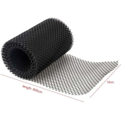 Zoternen Gouttière en plastique 18 x 800 cm, filet de protection contre les feuilles