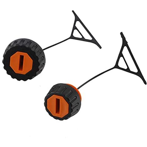 Zoternen Jeffergrill 2pcs öldeckel Kraftstoffdeckel für Benzin Tankdeckel Fuel Cap Ölkappen Kettensägen Benzin Kraftstoffkappe Rasenmäher für STIHL 028 038 020 021 023 024 025 026 034 036 048 Heizölde