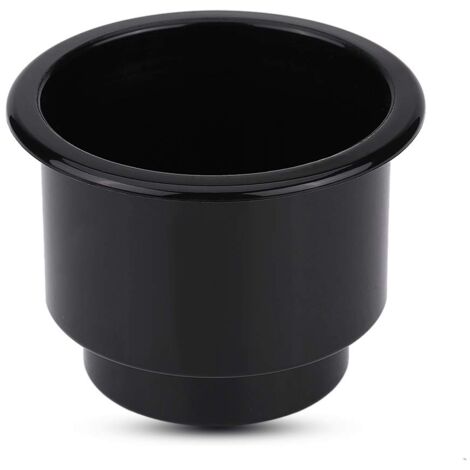 Zoternen Keenso Marine Getränkehalter, Universal Boot Plastikb Becherhalter Zweistufiges Design Becherhalter mit Einsatz Ablaufloch für Boot Marine Yacht Spieltisch Sofa RV (schwarz)