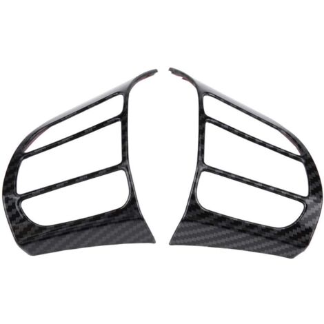 Zoternen KIMISS ABS Kunststoff 1 para Auto Lenkradabdeckung Rahmen Trim Einfügen Aufkleber(Swarchz)