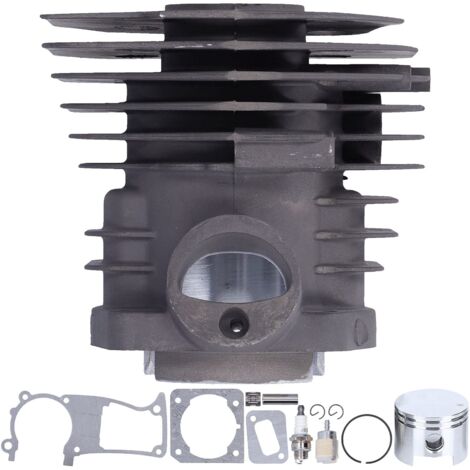 Zoternen Kit cilindro, kit cilindro motore motosega da 44 mm con kit pistone da 5 pezzi, guarnizione candela, cuscinetto filtro per motosega Husqva 350346351353 346XP