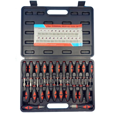 Zoternen Kit di strumenti per la rimozione dei terminali YWBL-WH con punte in acciaio inossidabile, kit di strumenti per l'espulsione dei terminali, strumento per la rimozione dei connettori dei cavi,