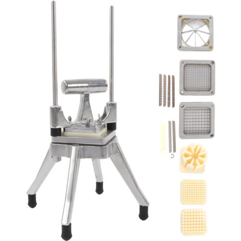 Zoternen Kommerzieller manueller Multifunktions-Obst- und Gemüseschneider mit 8 Klingen 1/2 Zoll, 3/8 Zoll, 1/4 Zoll