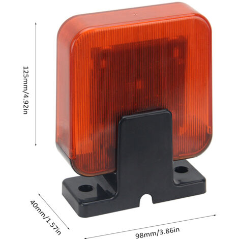 Zoternen LED-Blinklicht, Warnleuchte, Alarmlampe für Garagentor, Außenwandsignal