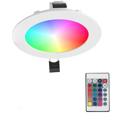 Zoternen LED Spots Encastrables Ampoule RGB Couleur Changement Lampe Blanc Chaud de plafond du Jour Plafonnier Encastré 12W AC 85V-265V Spot Bulb avec Télécommande