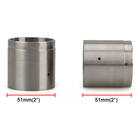 Zoternen Lot de 4 cache-moyeux de roue en acier inoxydable de 5 cm de diamètre, compatibles avec la plupart des moyeux à 4 et 5 boulons/cosses, pour bateaux et camping-cars.