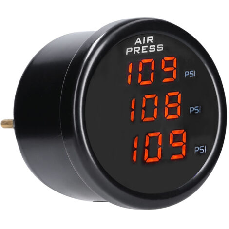 Zoternen Luftdruckmessgerät mit Dreifachanzeige, digitales LED-Manometer, 0–220 psi, mit 3 1/8 NPT-Sensoren