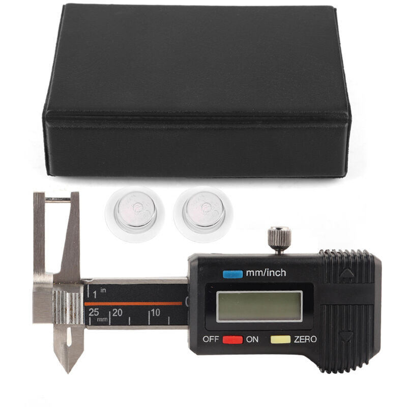 Image of Zoternen - Mikroelektronisches Digitaldisplay, Dreifach-Verwendungslineal, Dickenmessgerät, 0–25 mm
