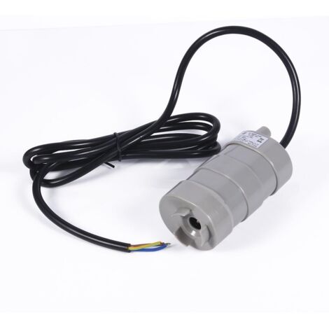 Zoternen Mini pompa sommergibile verticale DC 12V, 5m, 1000l/h, con cavo nero nudo da 1,5m