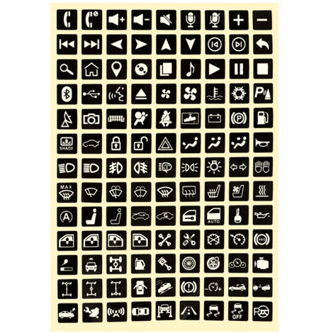 Zoternen Multifunktions-Tastenaufkleber, leuchtende Autoaufkleber, Lichtschalter, Relais, Dekoration, Wippschalter, Beschriftung, Schalttafel, Aufkleber