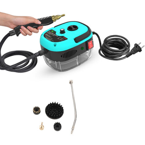 Zoternen Nettoyeur vapeur manuel haute pression 1500 W 3 bar avec têtes de brosse, convient pour les appareils de cuisine et le nettoyage domestique