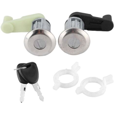 Zoternen Paire de cylindres de serrure de porte avec clé 7701468981 pour Megane I Scenic Clio II Thalia