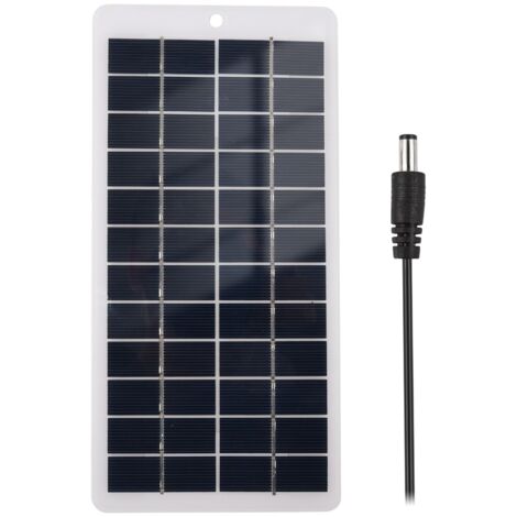 Zoternen Pannello solare policristallino da 5 W e 12 V, mini modulo ad alta efficienza con porta CC