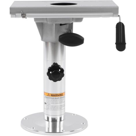 Zoternen Piedistallo sedile 330-480 mm regolabile in altezza girevole a 360 gradi con serratura con binario di scorrimento per veicolo nautico