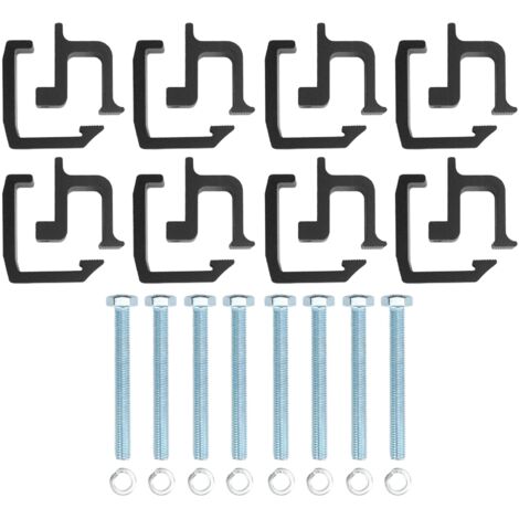 Zoternen Pinces de montage pour capuchon de lit de camion, 16 pièces, Clips de coque de camping-car de remplacement pour Chevy Silverado 1500 2500 3500 noir