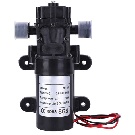 Pompe à Eau Auto-amorçante 220V 160 Psi - Débit 5,5 L/min - Pompe à Membrane Portable Pour Jardin, Arrosage, Usage Domestique