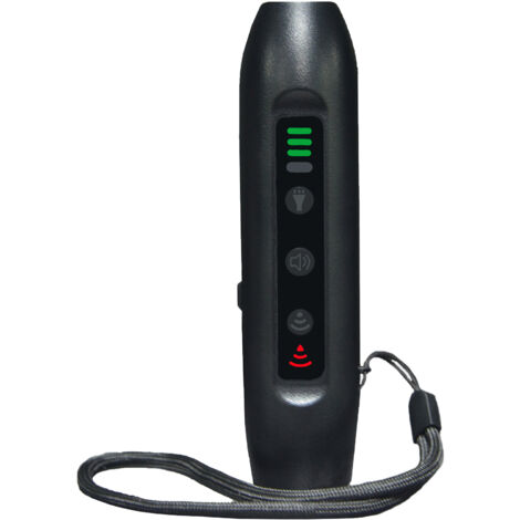 Zoternen Répulseur de chien à ultrasons, répulseur de chien portable et rechargeable à 3 modes, dresseur de chien avec lampe de poche intelligente à haute luminosité et voyants LED