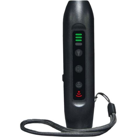 Zoternen Répulseur de chien à ultrasons, répulseur de chien portable et rechargeable à 3 modes, dresseur de chien avec lampe de poche intelligente à haute luminosité et voyants LED