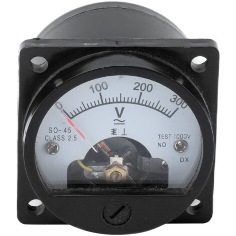 Zoternen Rundes Voltmeter, ABS, analoges Zifferblatt, genaues Instrument zur Messung von SO‑45 AC 0‑300 V