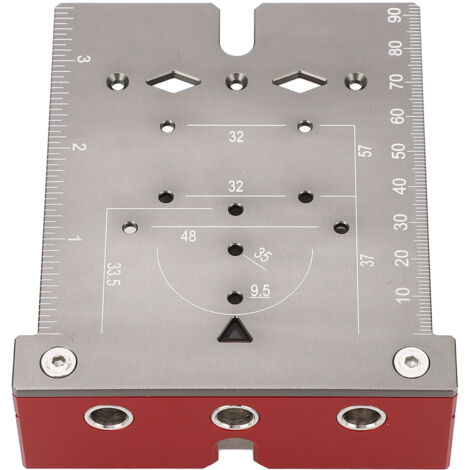Zoternen Scharnierbohrer-Ortungsgerät, Aluminiumlegierung, Schranktür-Montageanleitung, Holzbearbeitungsbohrer, L