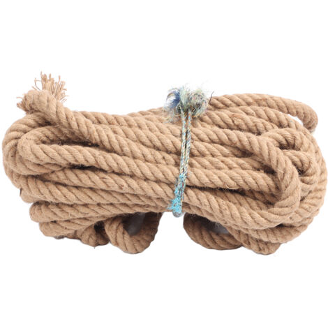 Zoternen Schaukel-Hängematte für Bootsgeländer, 40 mm tragend, 800 kg, natürliche dicke Jute mit gedrehtem gelbem Hanfseil