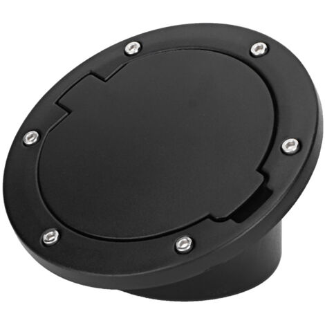 Zoternen Schwarze ABS-Tankdeckelabdeckung, passend für Jeep Wrangler JK 2007–2017, Autozubehör