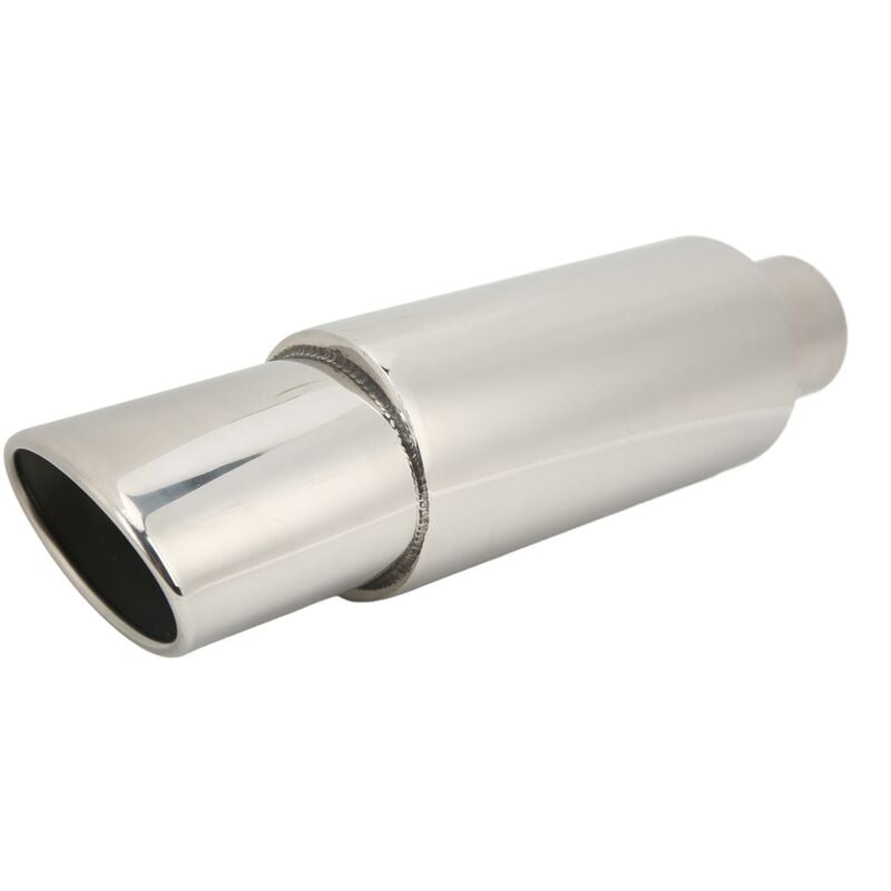 Zoternen - Silencieux d'échappement de voiture droit à travers l'acier inoxydable de ton profond universel pour Automobiles