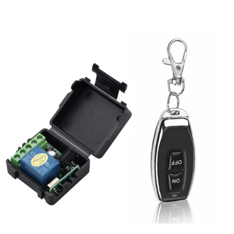 Zoternen Smart Home Automation, 433 MHz, DC 12 V, 1 Kanal, drahtlose Fernbedienung, Relais, Empfänger, Sender, universelles Steuermodul und RF-Befehle 1527.