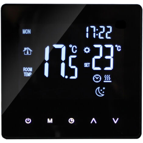 Zoternen Smart Thermostat Temperaturregler für Wasserheizung, LCD-Display, Touchscreen, wöchentlich programmierbare Bodenthermostate, Home Office, Schule, Hotel