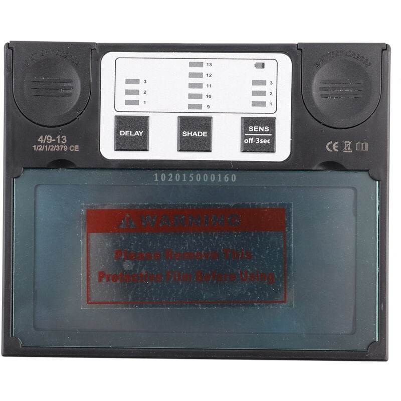 Image of Zoternen - Solarpanel-Schweißhelmlinse, automatische Verdunkelung, Schweißmaskenlinse, 110 x 90 mm