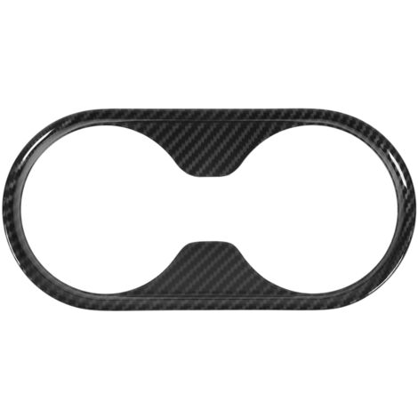 Zoternen Sostituzione degli accessori interni dell'auto per la copertura del portabicchieri in stile fibra di carbonio per Ford Ranger T6 P375 2015-2021