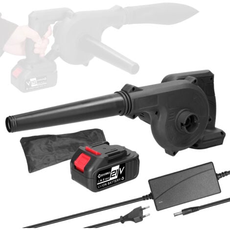 Zoternen Souffleur sans Fils, Souffleur à Feuilles Électrique avec Batteries 1300mAh et Chargeurs, Souffleur à Feuilles à Main pour Patio, Gazon, Poussière Voiture