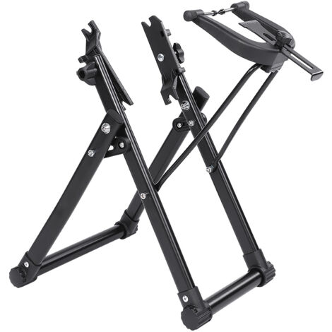 Zoternen - Support de centrage de vélo pliable, compact et robuste en alliage d'aluminium pour l'entretien des roues de vélo, mécanique et domestique pour le cyclisme en plein air