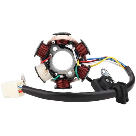 Zoternen Tbest Quad 125 Lichtmaschine,Lichtmaschine 50Ccm,Generator Magneto Stator Coil, 6 Spulen 5 Draht Motorrad Magneto Statorspule Ersatz Stator Coil Fit Für 50 Cc 70 Cc 90 Cc 110 Cc