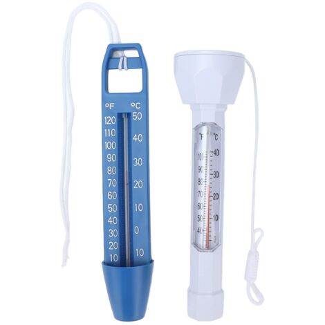 Zoternen Termometro galleggiante per piscina, set multi-unità resistente e impermeabile con tracolla per piscine, spa, vasche idromassaggio, acquari e laghetti per pesci.