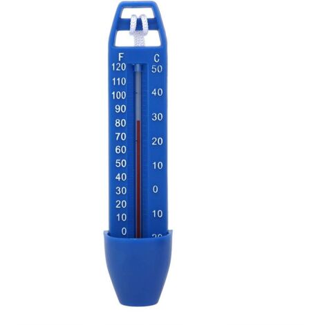 Zoternen Termometro per piscina, termometro per acqua, PP, blu, termometro per piscina, termometro per acqua con corda, piscina, vasca idromassaggio