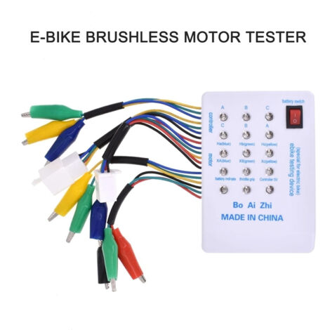 Zoternen Testeur de moteur sans balais, contrôleur de moteur électrique pour voiture, vélo, scooter, 24 V/36 V/48 V/60 V/72 V