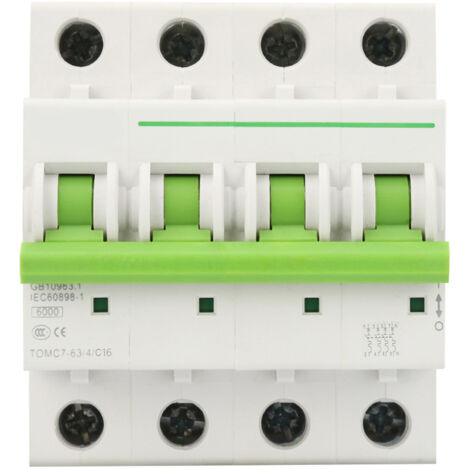 Zoternen TOMC7-63 4P C tipo 6KA interruttore automatico di protezione contro le perdite interruttore automatico(16A)