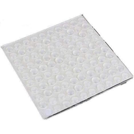 Zoternen TOPINCN Paraurti in gomma per mobili, 100 pezzi, trasparenti, autoadesivi, per porte, armadi e cassetti, protezione antirumore, 8 x 2,5 mm