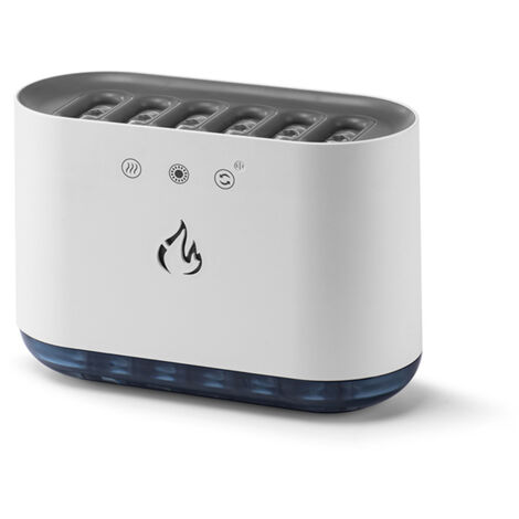 Zoternen Umidificatori per camera da letto Timer 10 ore 900 ml Aromaterapia Diffusori di oli essenziali 6 modalità di nebbia Piccola scrivania dinamica portatile con luci a 7 colori Bastoncini umidifi
