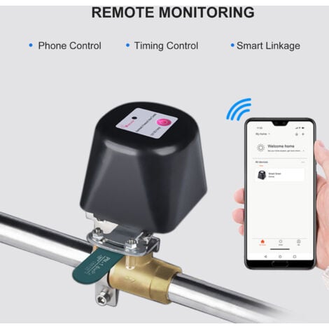 Zoternen Vanne d'eau intelligente WiFi avec minuterie, contrôleur d'arrêt automatique, domotique, compatible avec Alexa