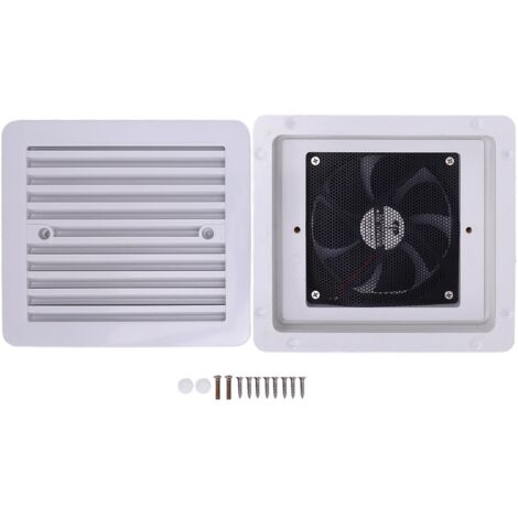 Zoternen Ventilateur de ventilation latérale RV 12V à sens unique de ventilation éolienne silencieuse pour les véhicules de camping de remorque de camping-car yachts 8.07x7.28in