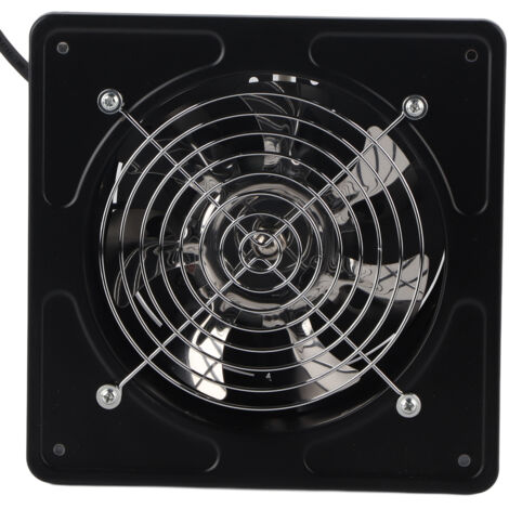 Zoternen Ventilatore di scarico a parete da 190 mm 40 W 220 V a basso rumore per la casa, il bagno, la cucina, il garage (nero)