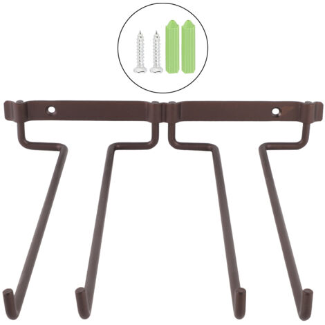Zoternen Weinglashalter aus Metall zum Aufhängen, Doppelflaschenhalter, Glaskelch, umgedrehter Ständer